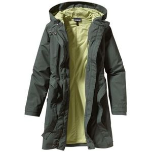 Patagonia Arborist Trench Rain Coat M green